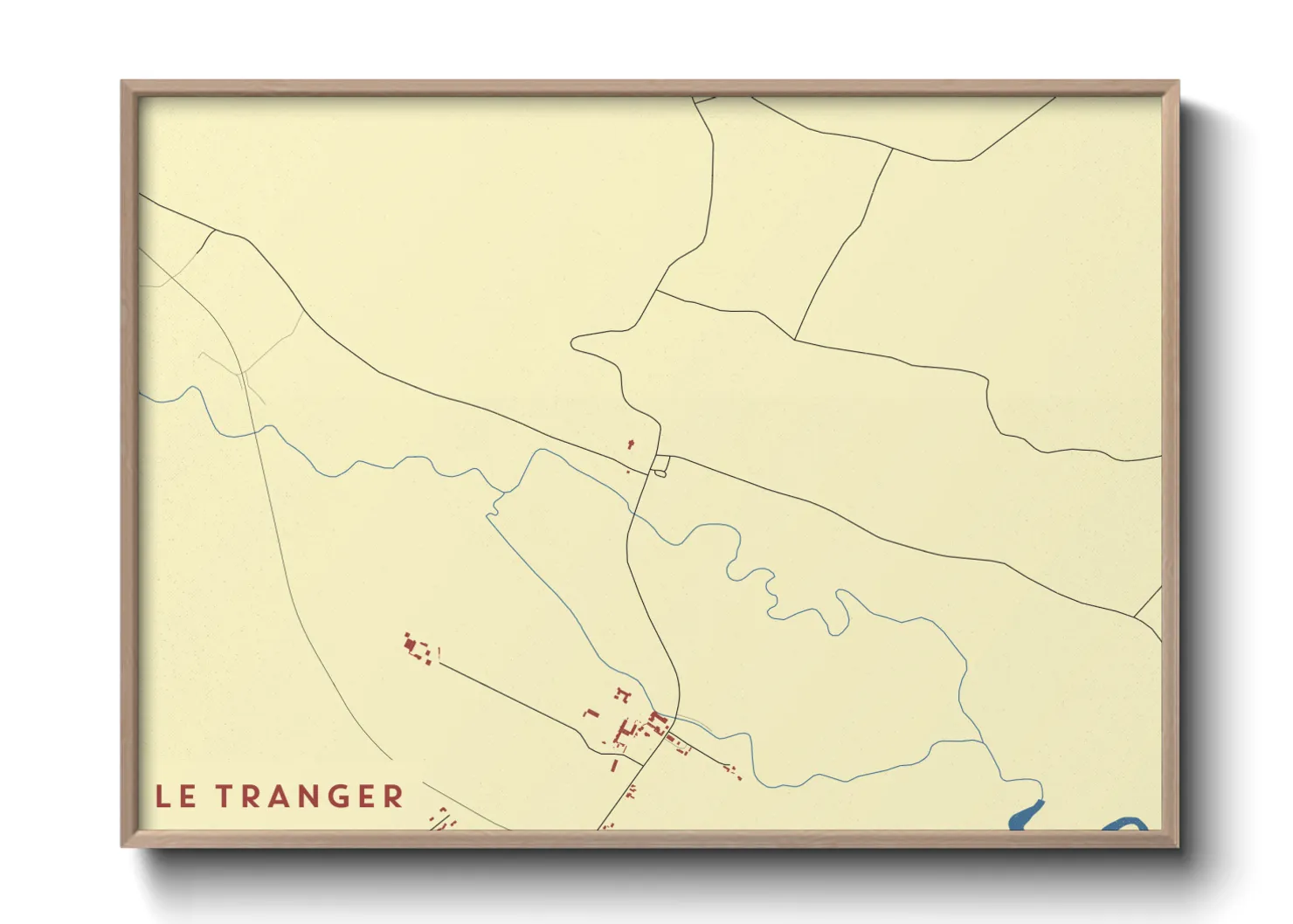 Une affiche de carte sur Le Tranger