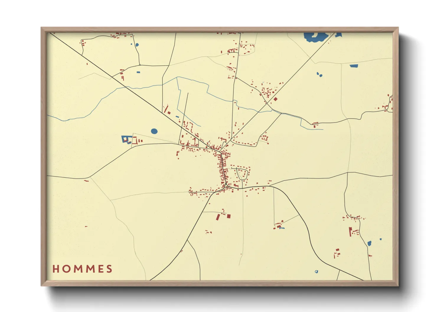 Une affiche de carte sur Hommes