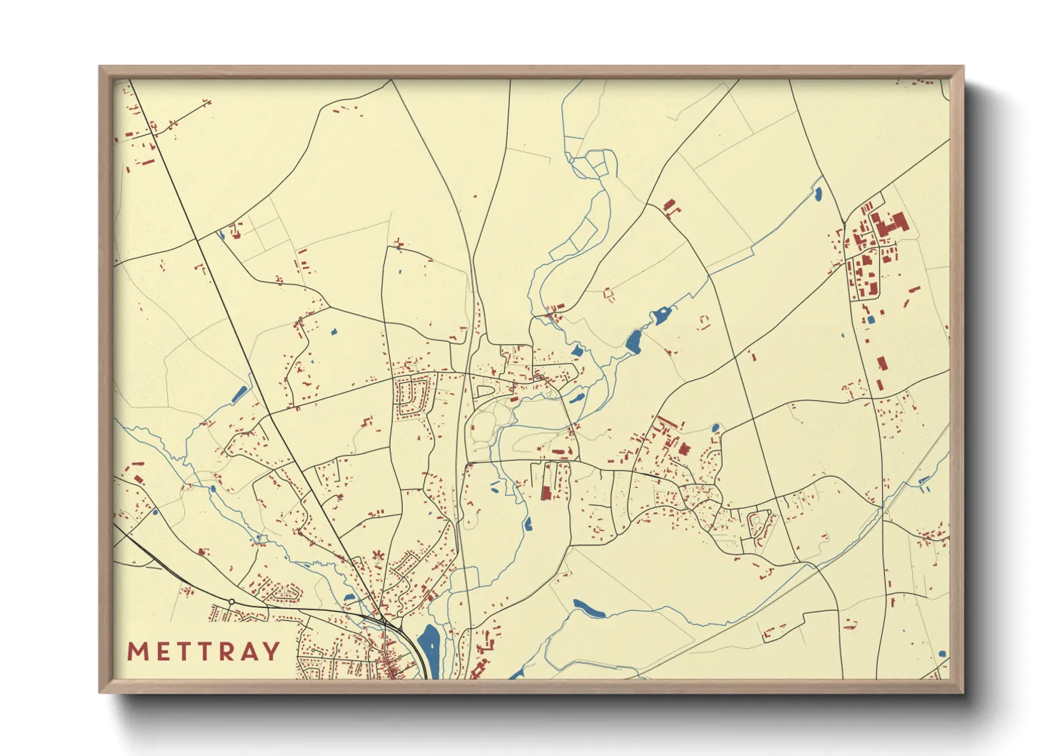 Une affiche de carte sur Mettray