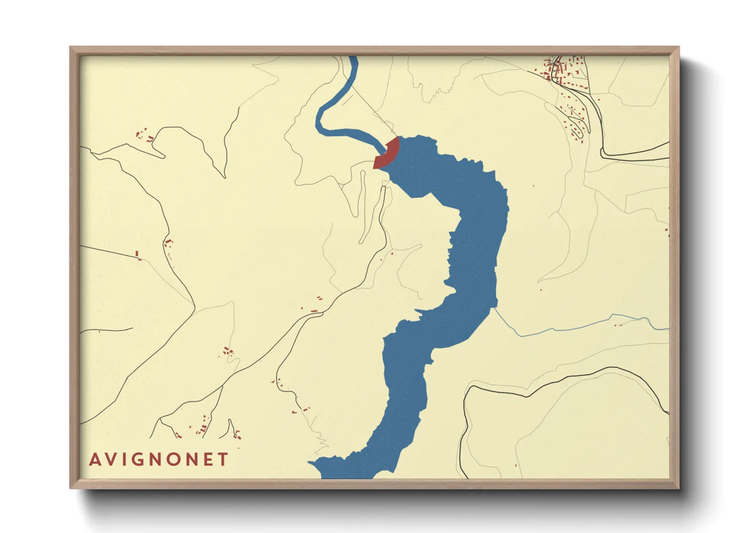 Une affiche de carte sur Avignonet