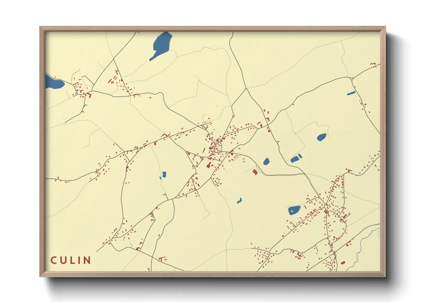 Une affiche de carte sur Culin