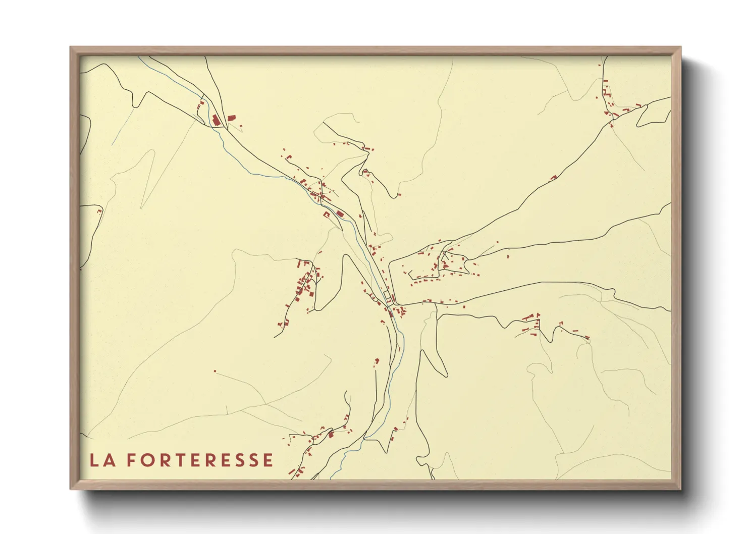 Une affiche de carte sur La Forteresse