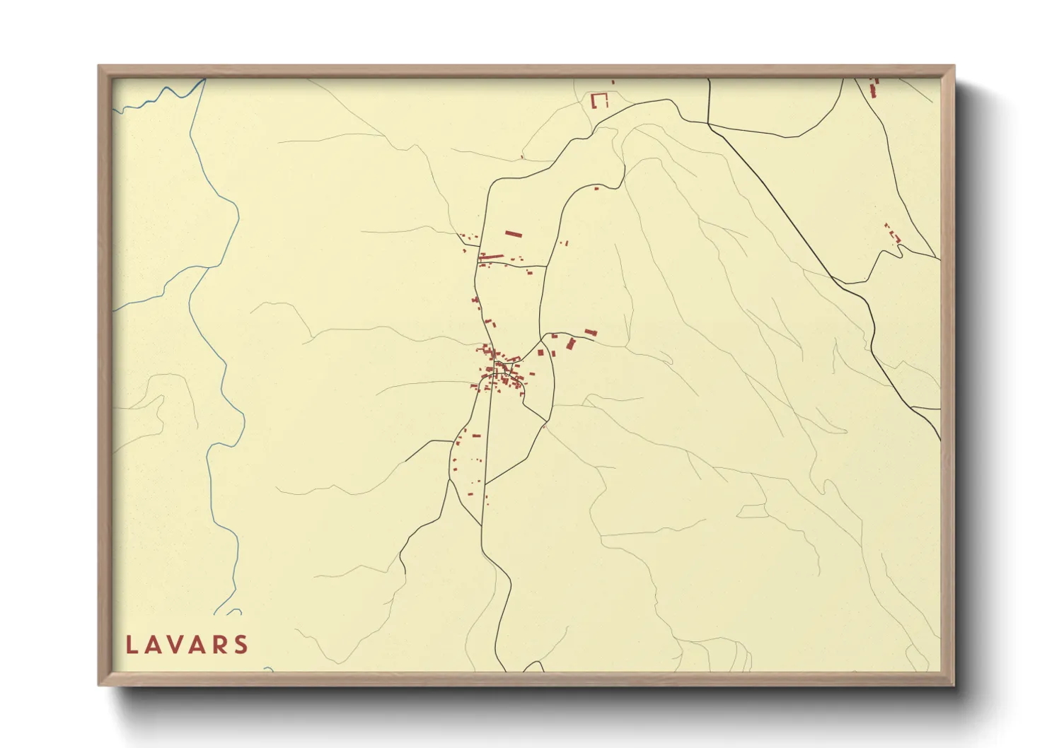 Une affiche de carte sur Lavars