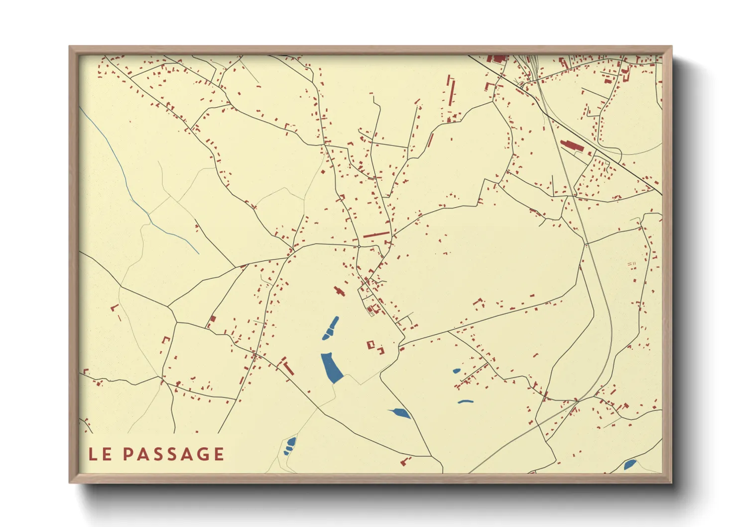 Une affiche de carte sur Le Passage