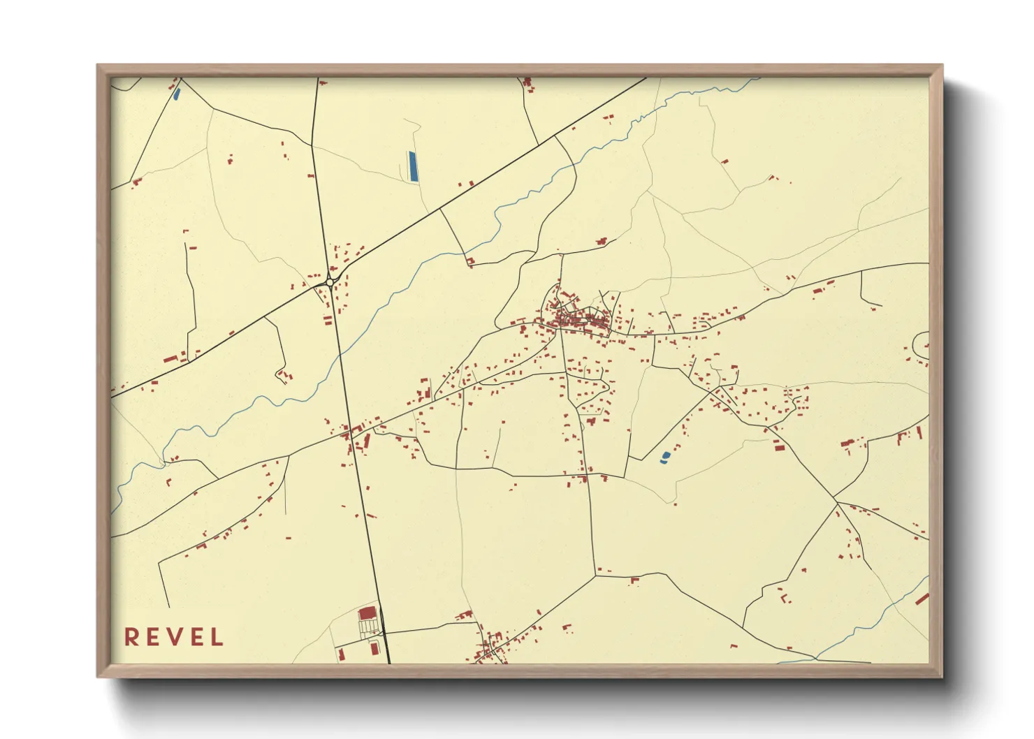 Une affiche de carte sur Revel