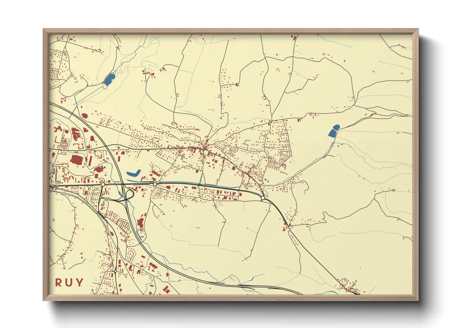 Une affiche de carte sur Ruy