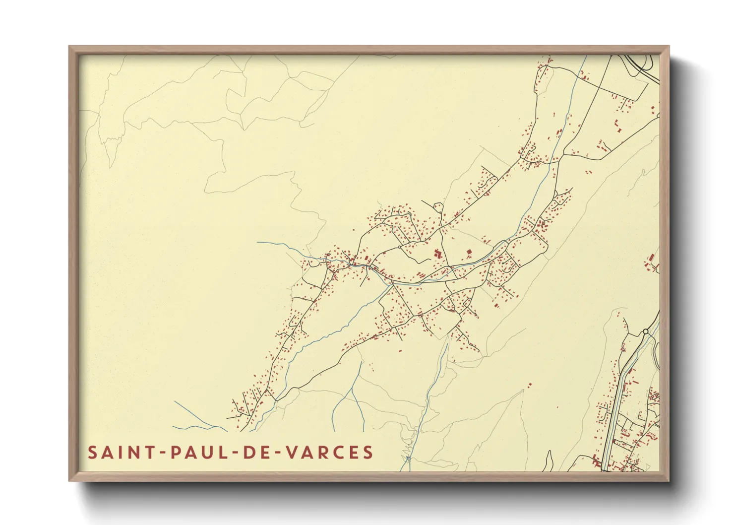 Une affiche de carte sur Saint-Paul-de-Varces