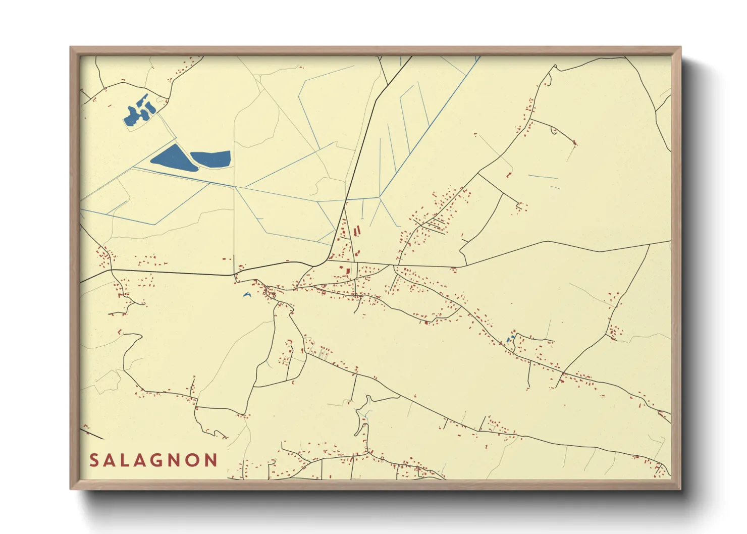 Une affiche de carte sur Salagnon