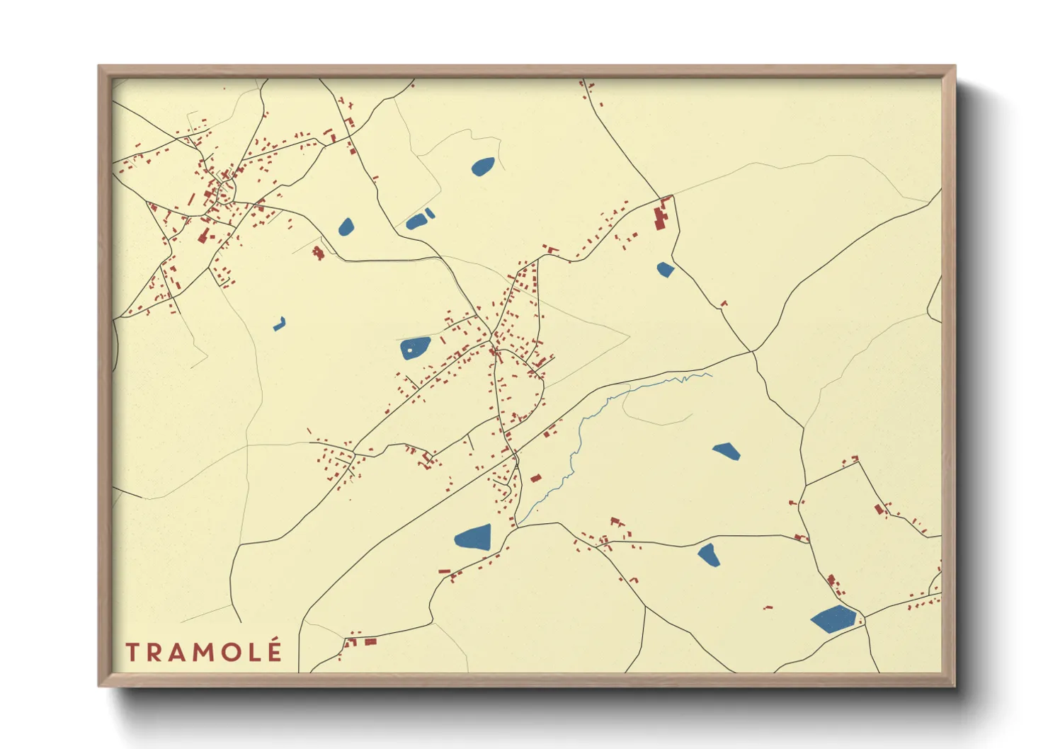 Une affiche de carte sur Tramolé