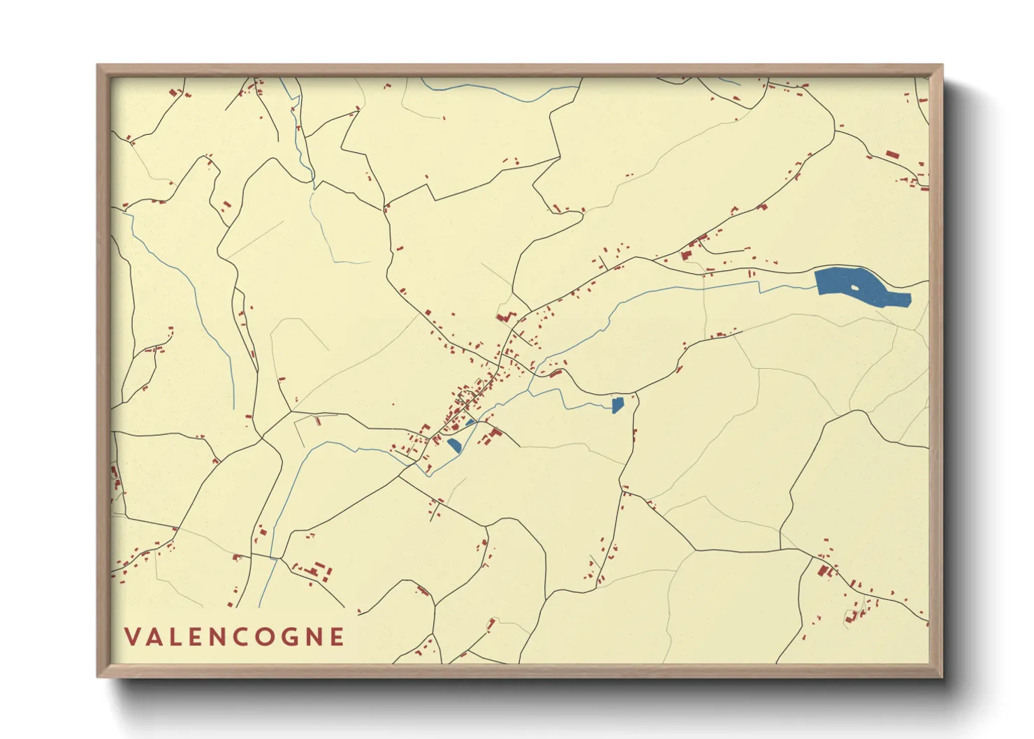 Une affiche de carte sur Valencogne