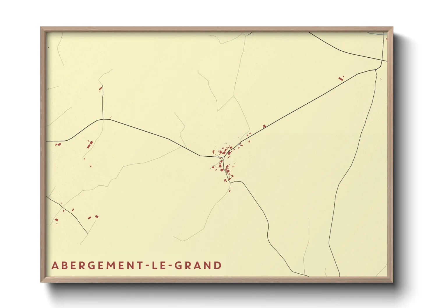 Une affiche de carte sur Abergement-le-Grand