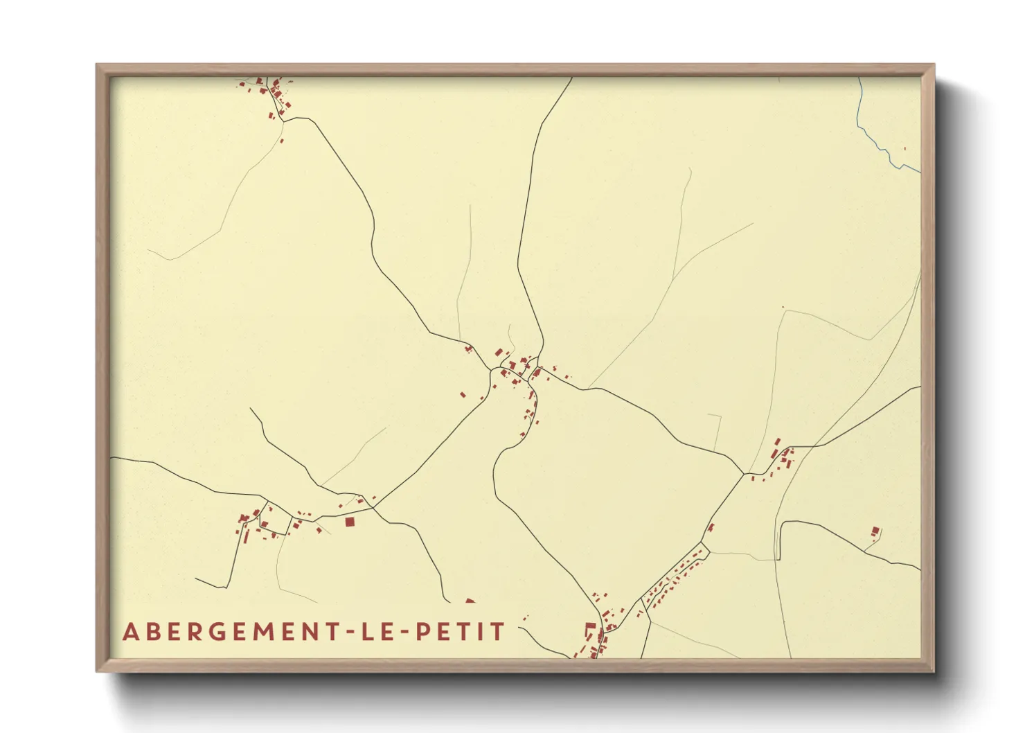 Une affiche de carte sur Abergement-le-Petit