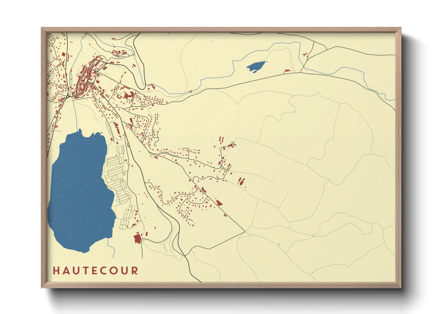 Une affiche de carte sur Hautecour