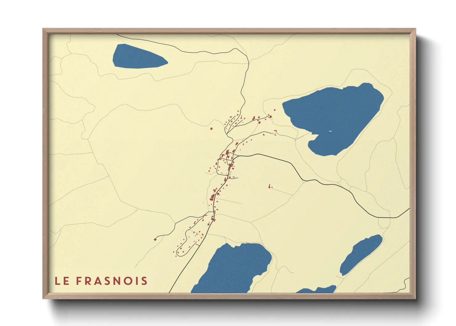 Une affiche de carte sur Le Frasnois