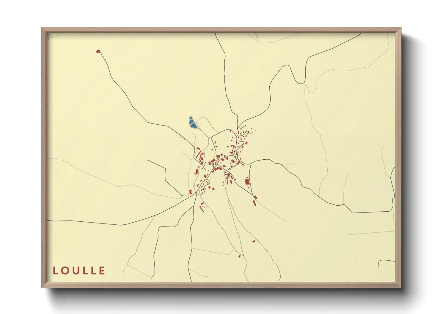 Une affiche de carte sur Loulle