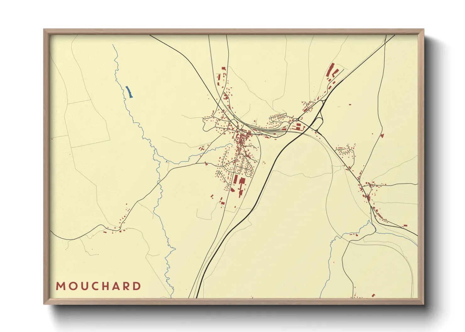 Une affiche de carte sur Mouchard