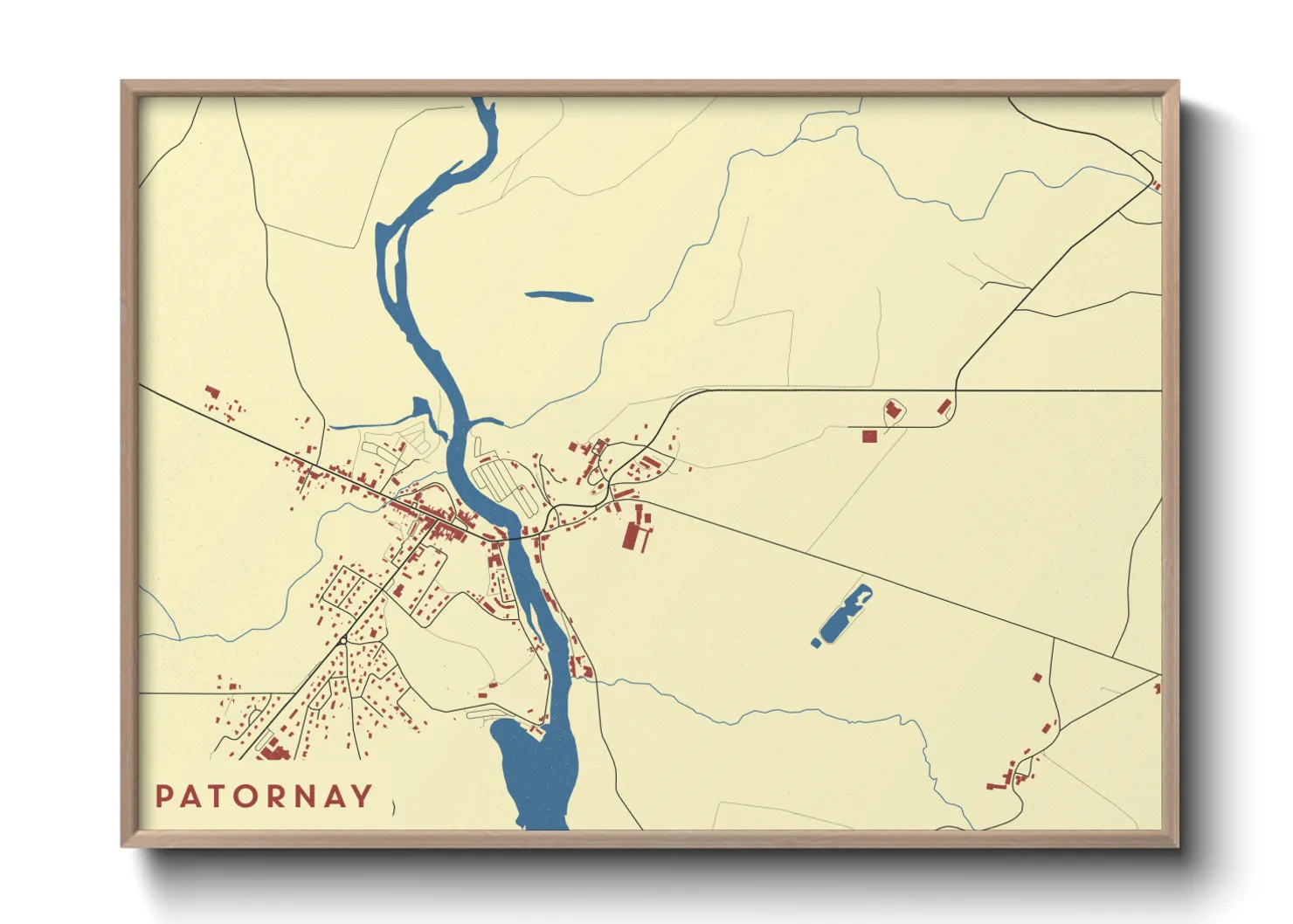 Une affiche de carte sur Patornay