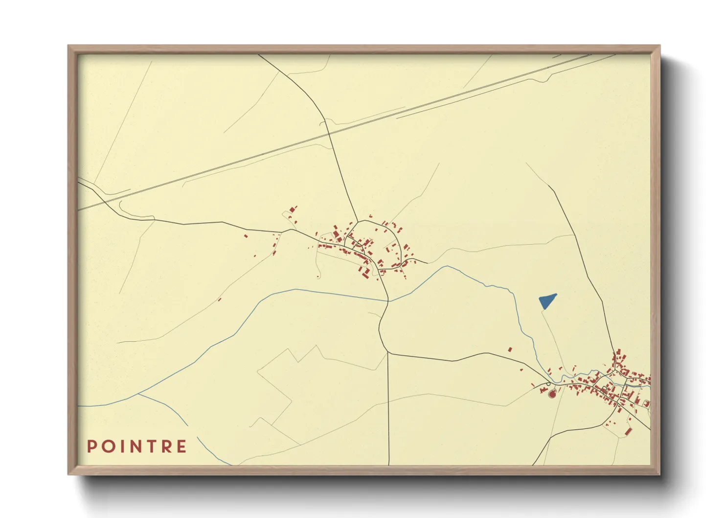 Une affiche de carte sur Pointre