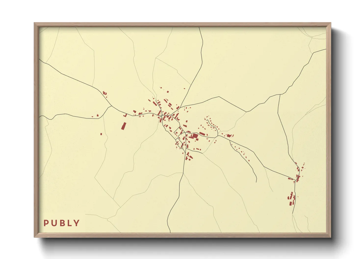 Une affiche de carte sur Publy