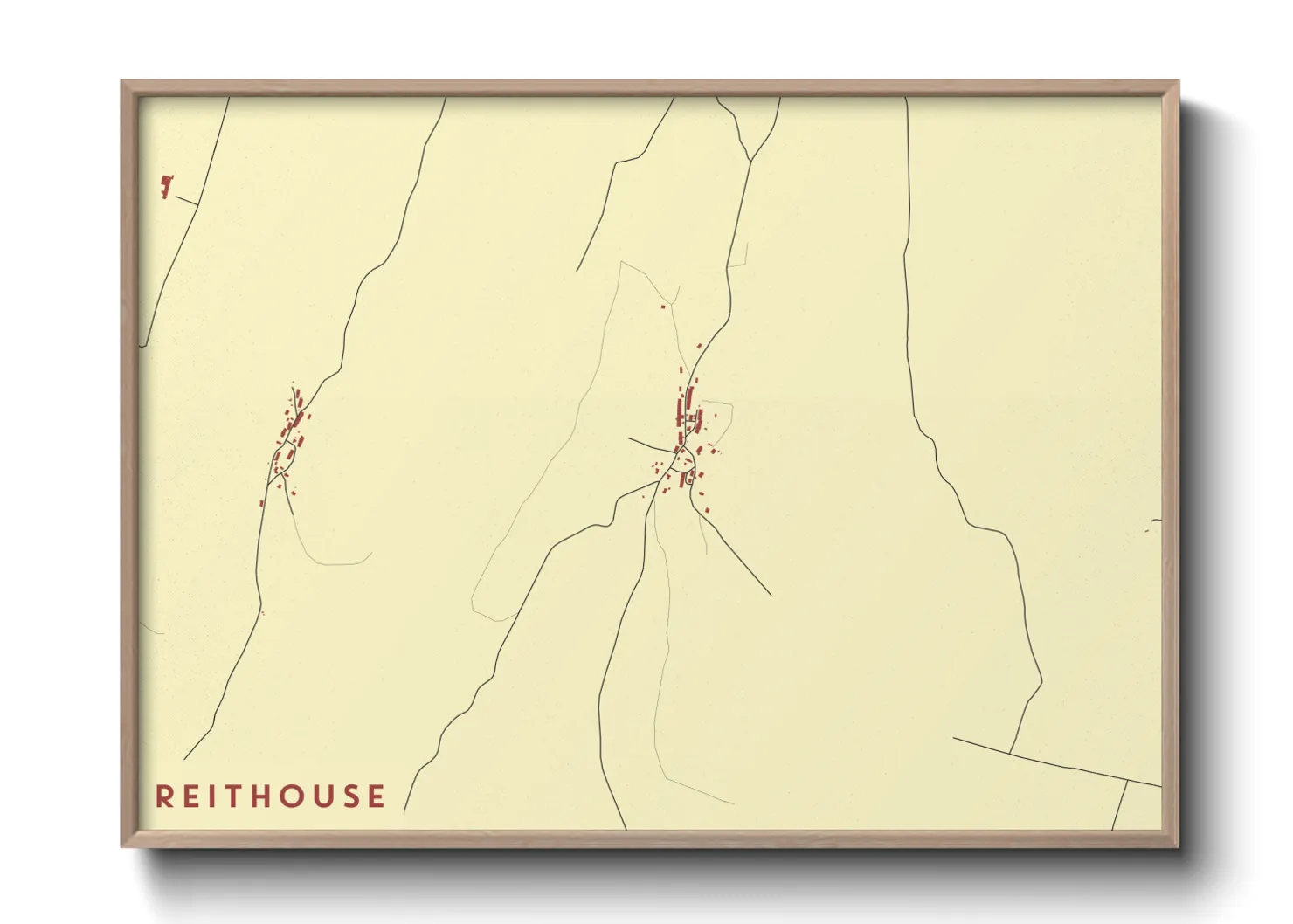 Une affiche de carte sur Reithouse