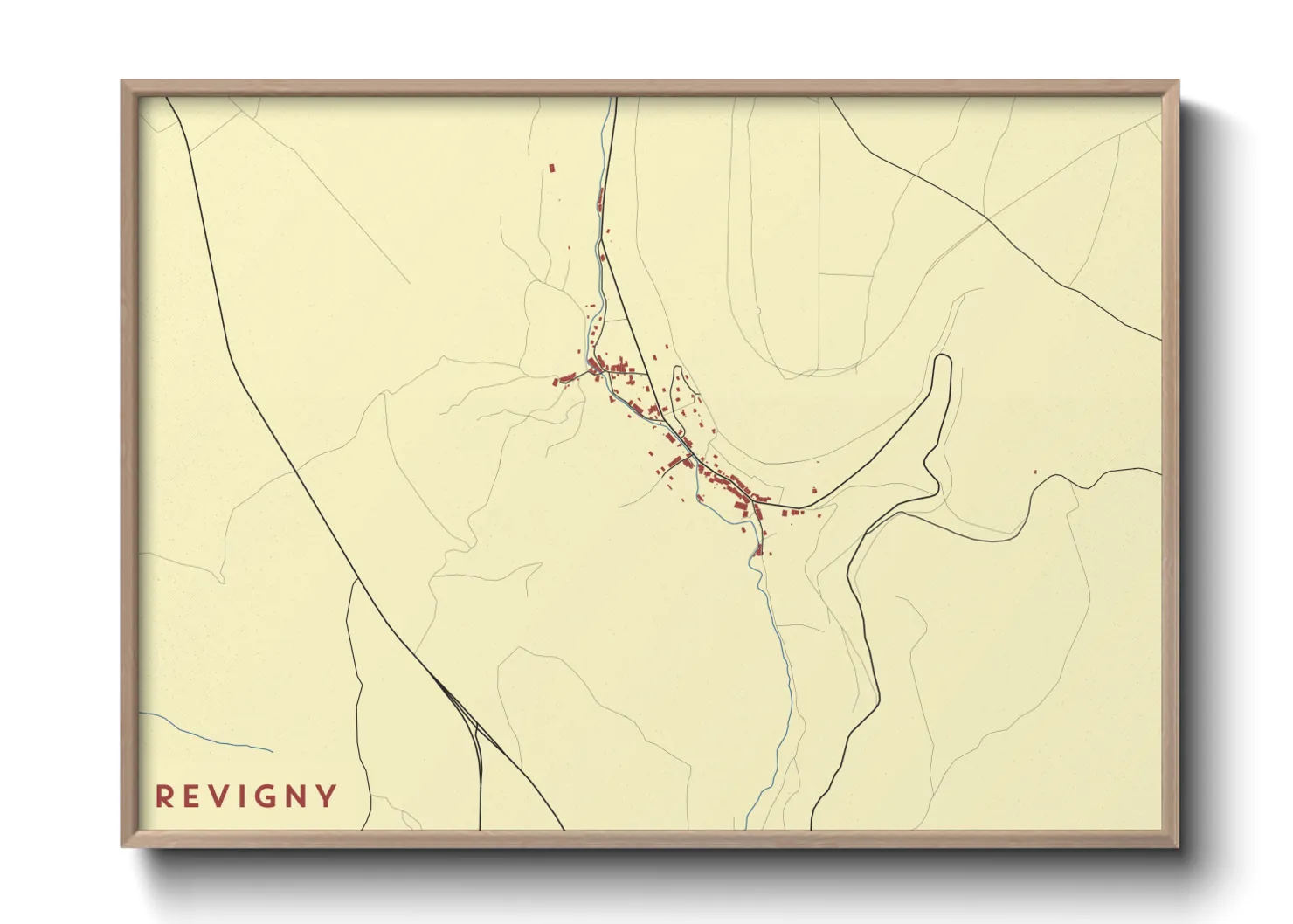 Une affiche de carte sur Revigny