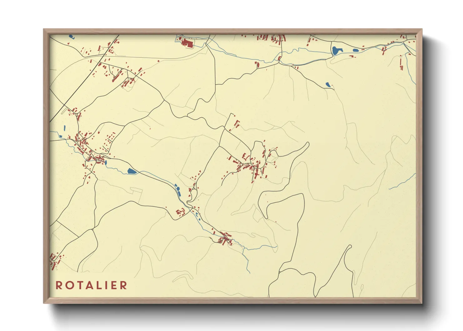 Une affiche de carte sur Rotalier