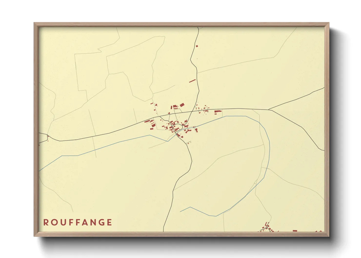 Une affiche de carte sur Rouffange