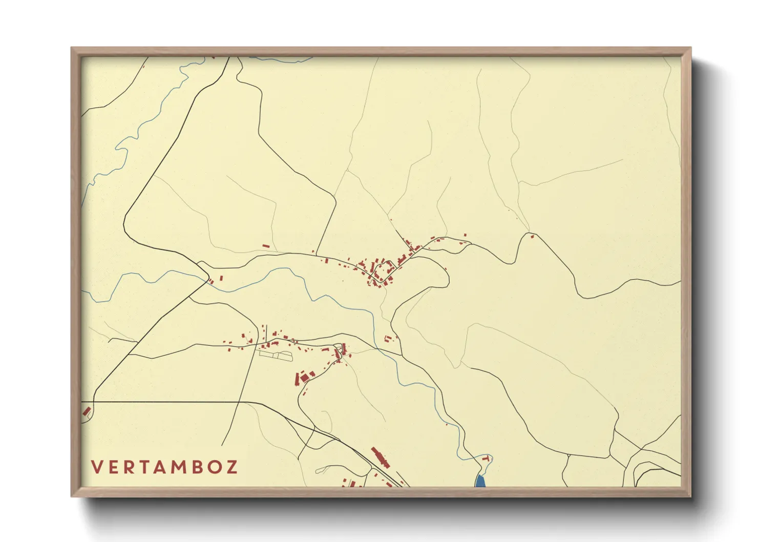 Une affiche de carte sur Vertamboz