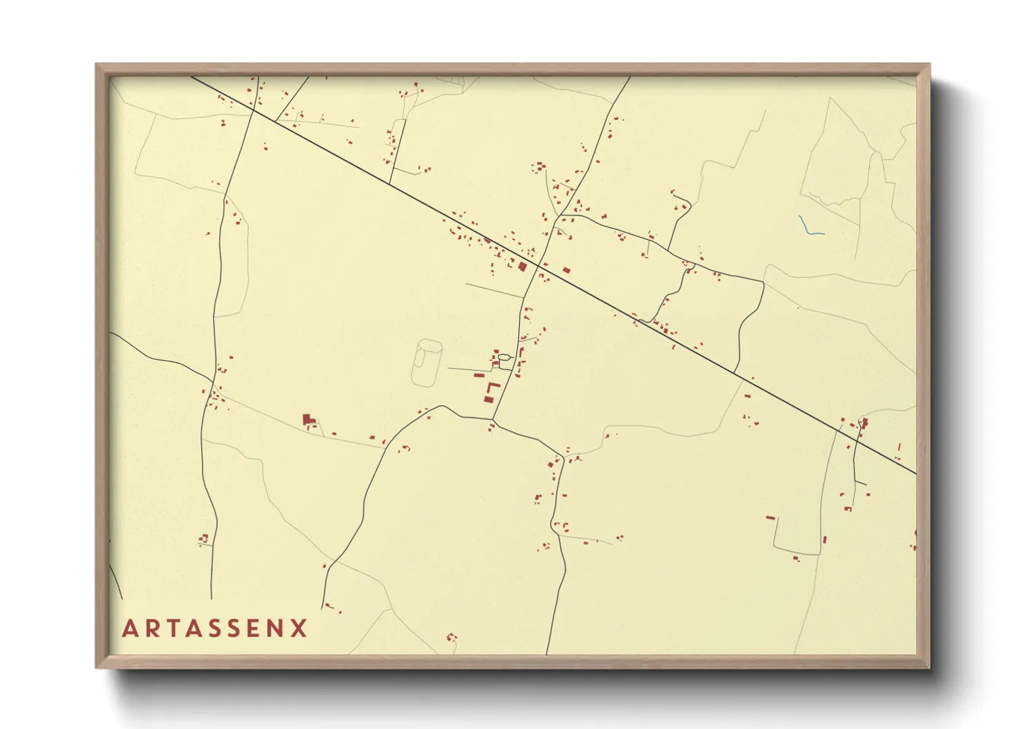 Une affiche de carte sur Artassenx
