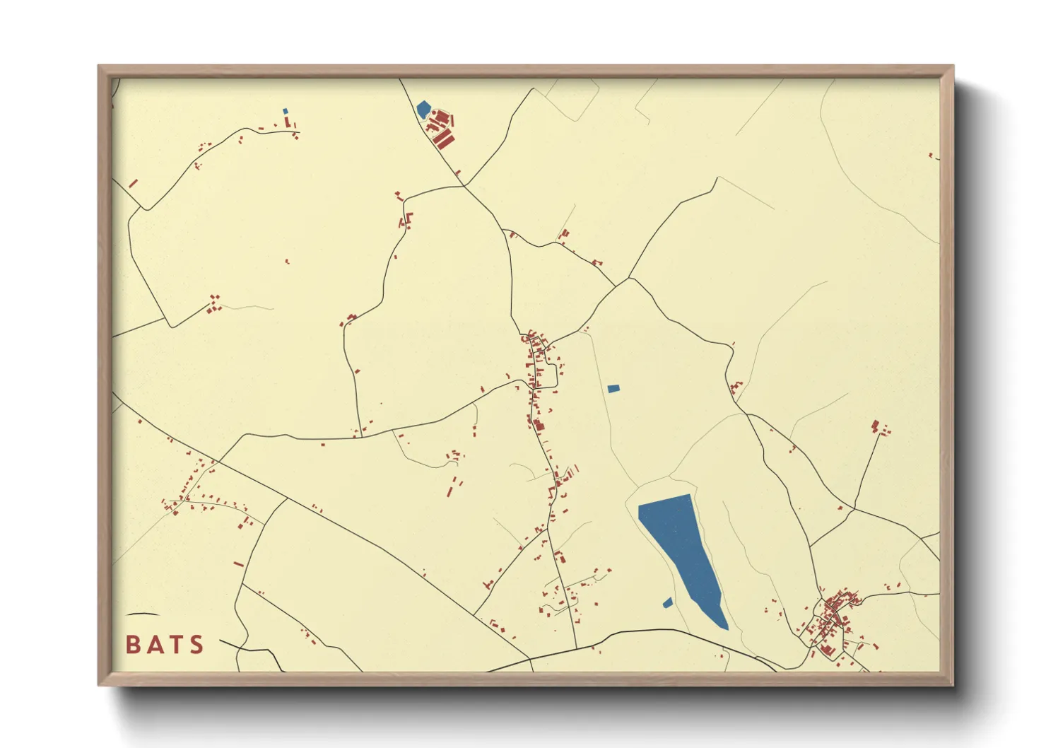 Une affiche de carte sur Bats