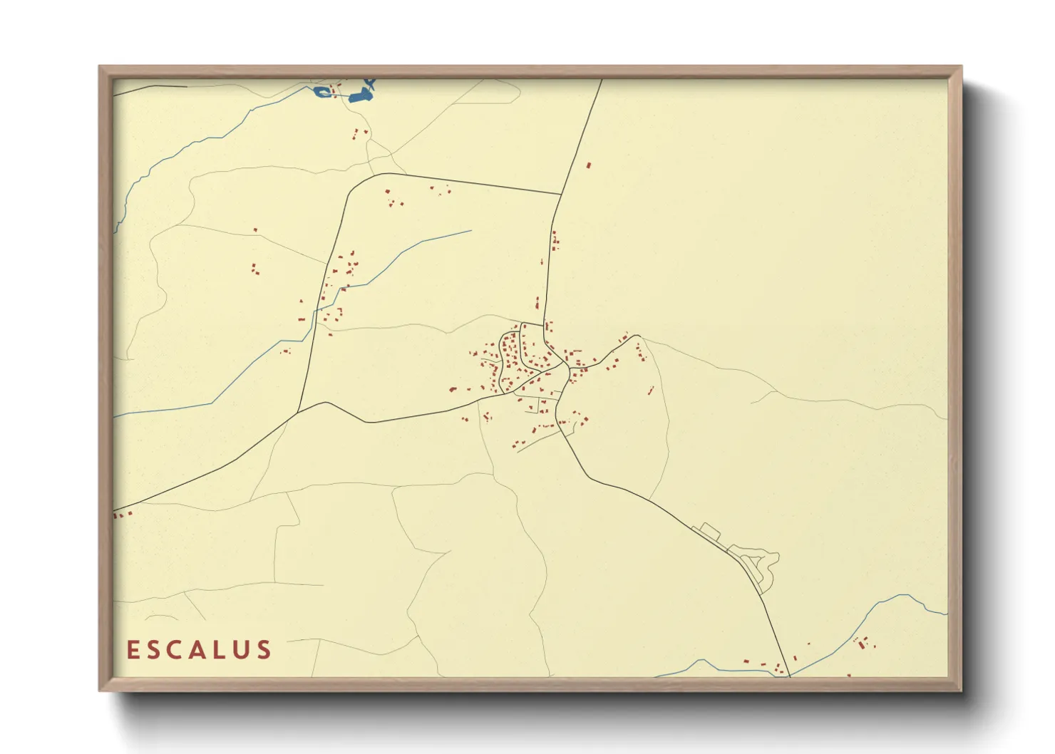 Une affiche de carte sur Escalus