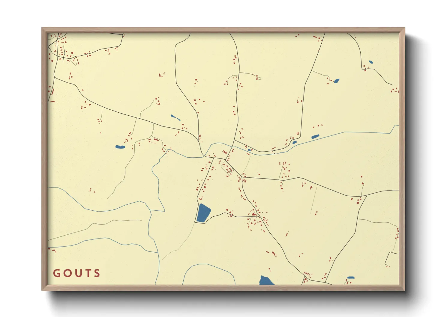 Une affiche de carte sur Gouts