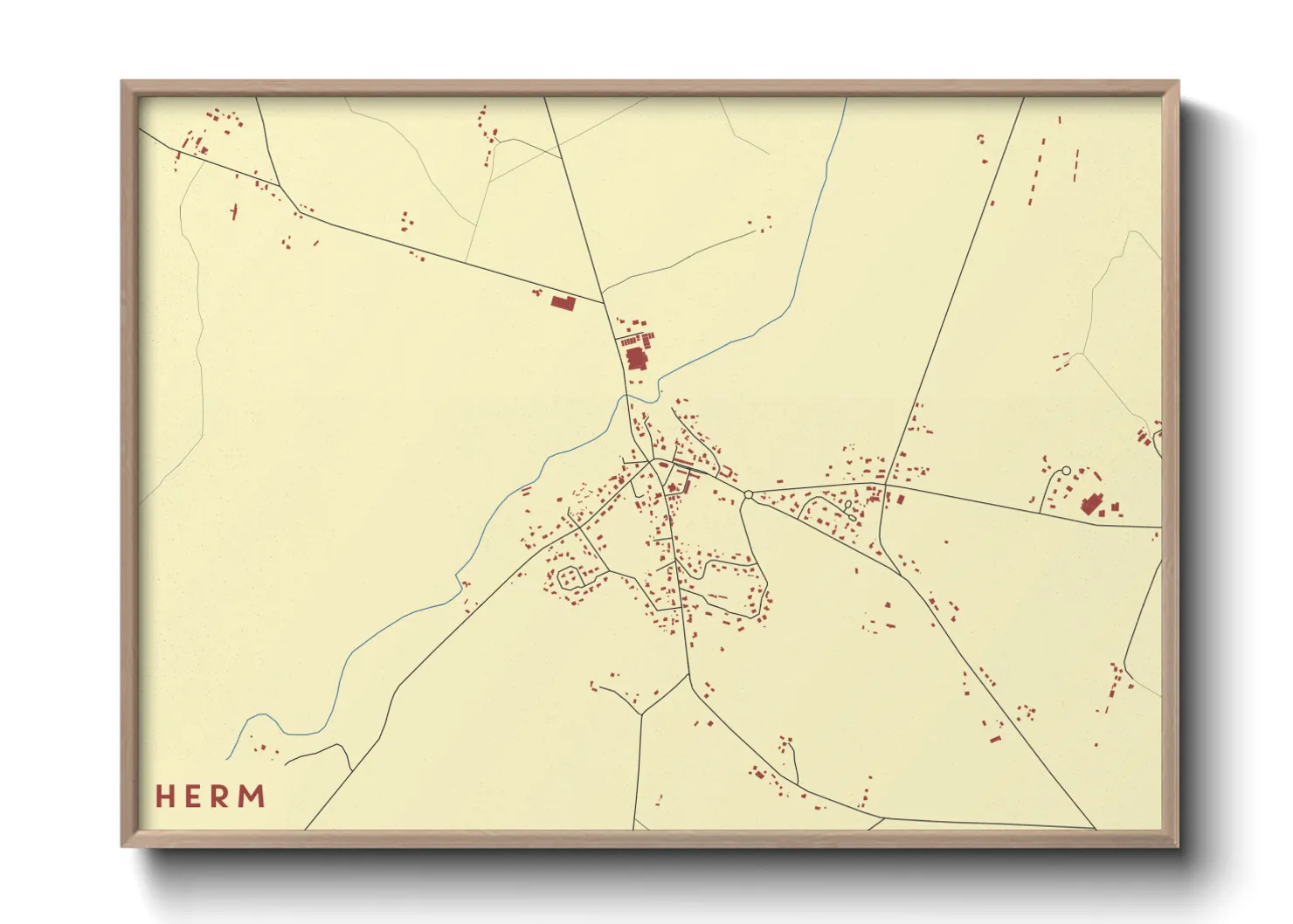 Une affiche de carte sur Herm