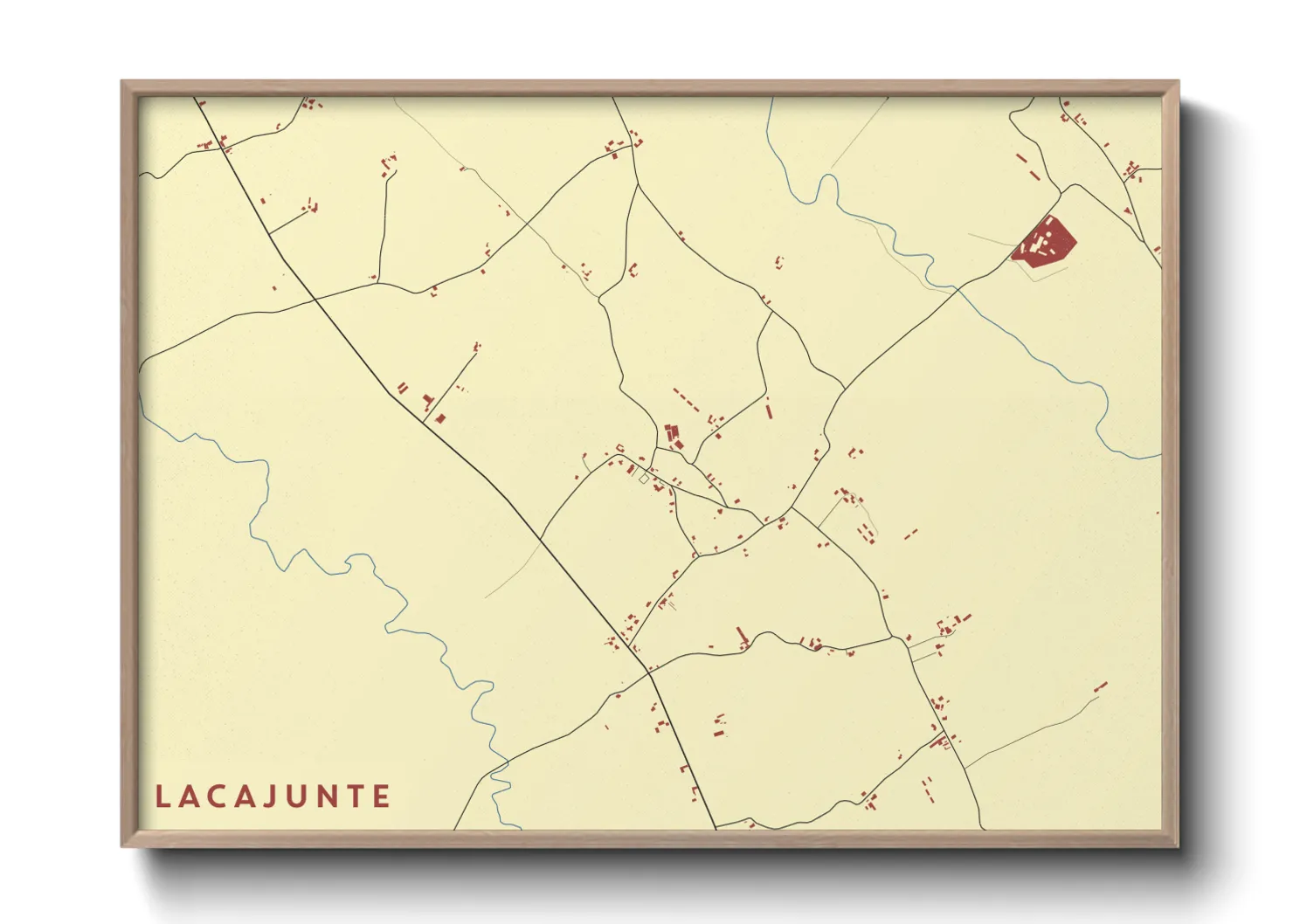 Une affiche de carte sur Lacajunte