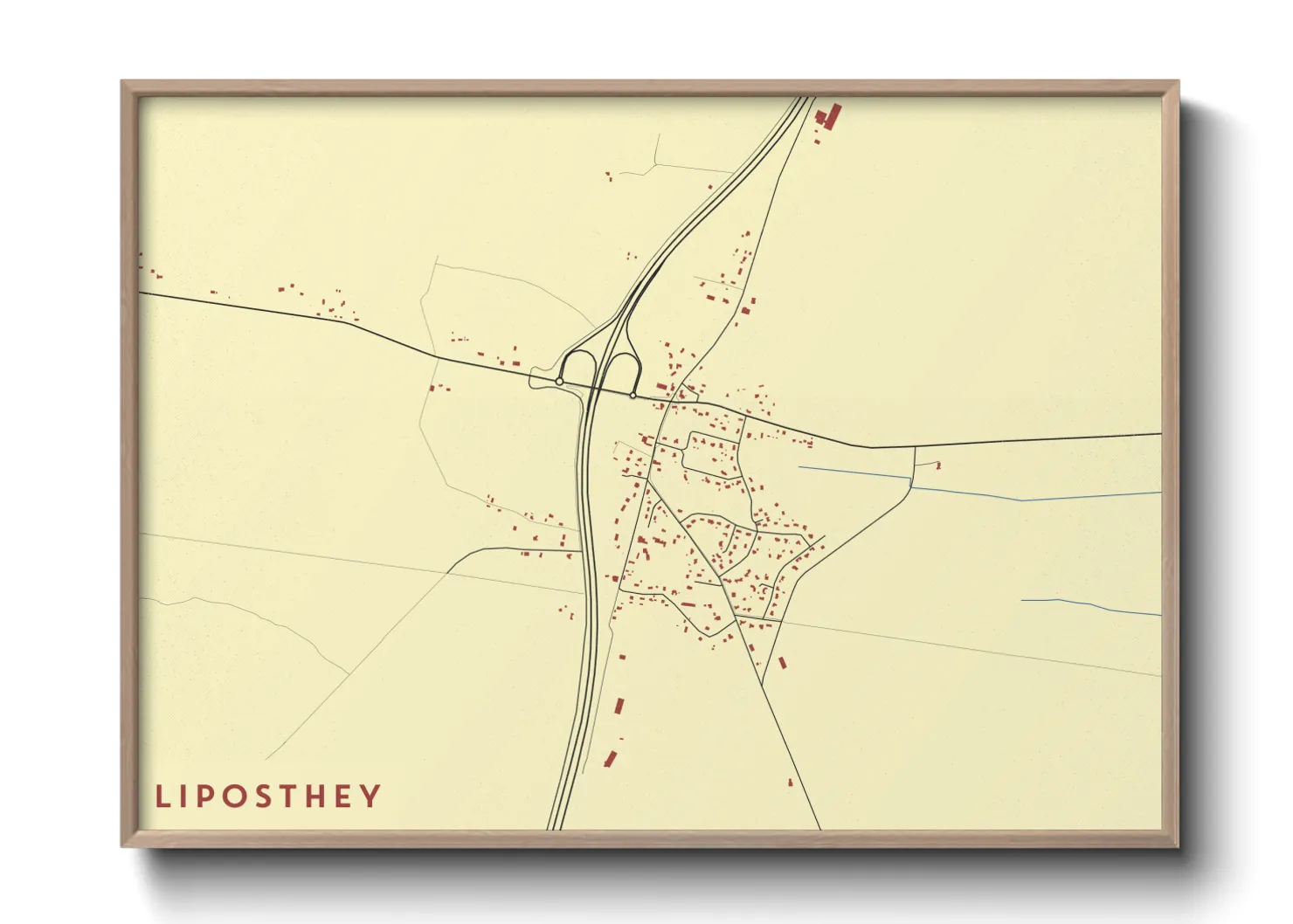 Une affiche de carte sur Liposthey