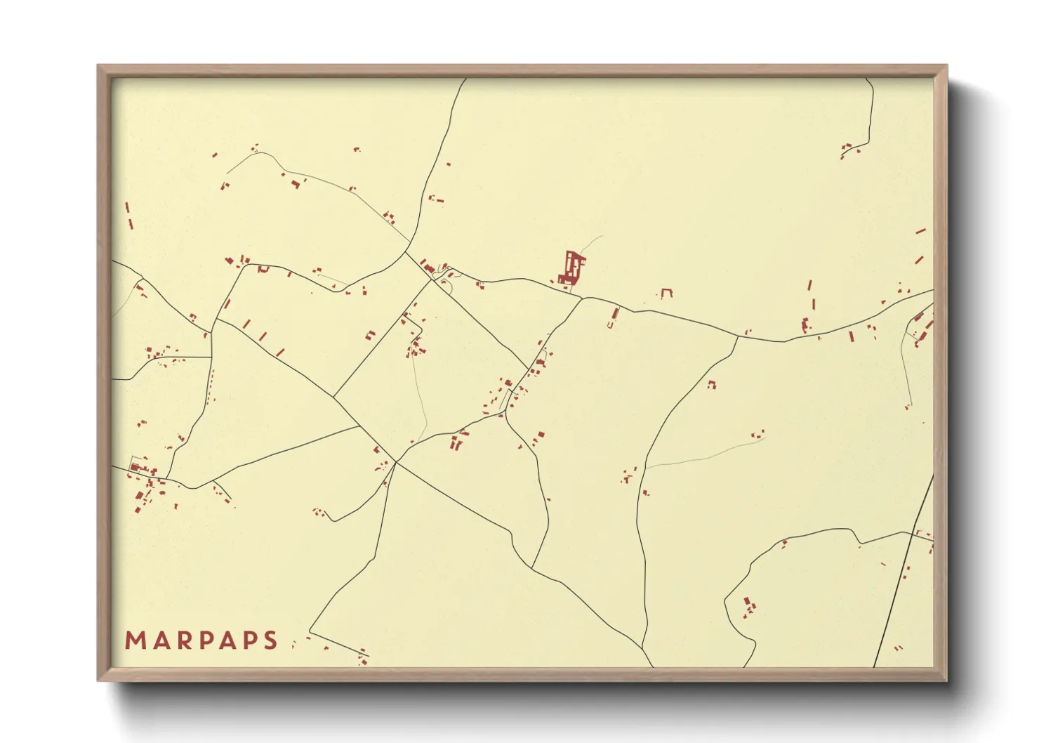 Une affiche de carte sur Marpaps