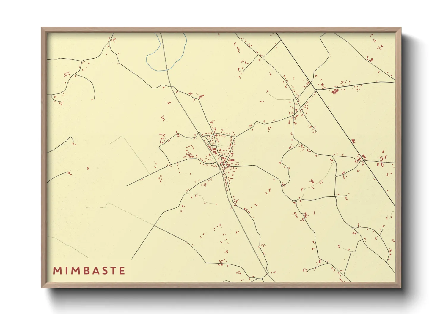 Une affiche de carte sur Mimbaste