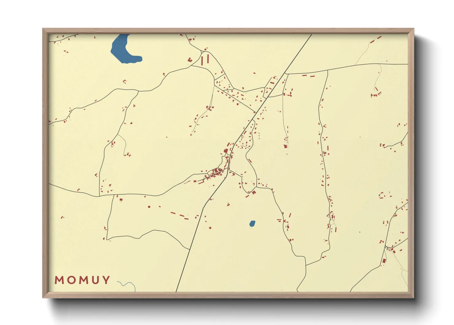 Une affiche de carte sur Momuy