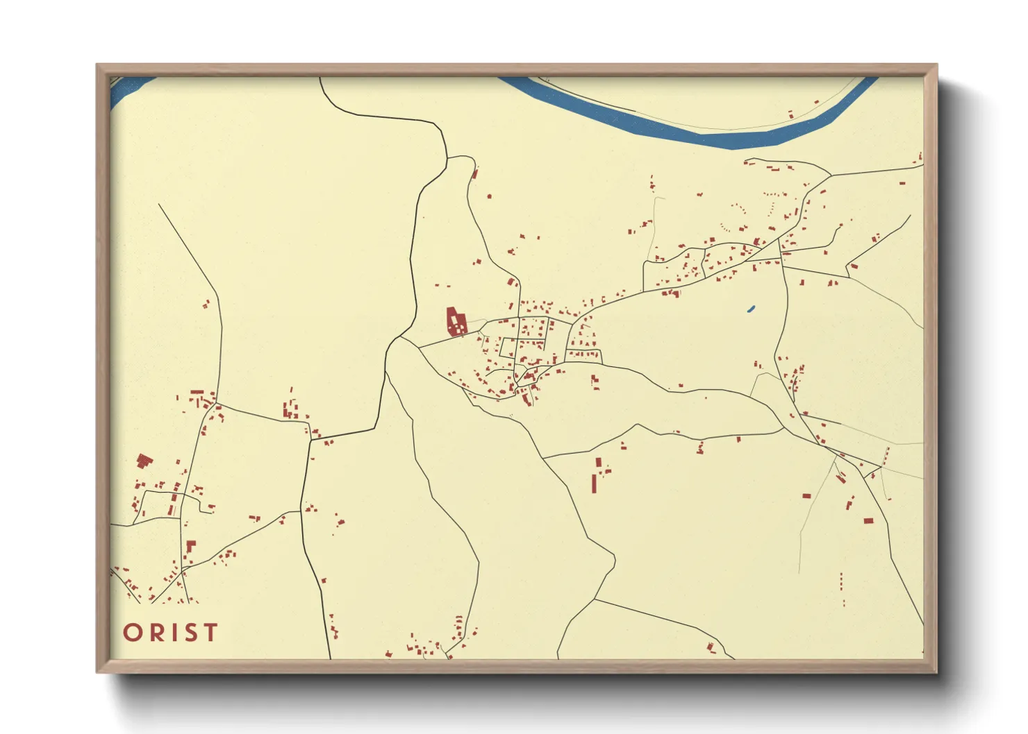 Une affiche de carte sur Orist