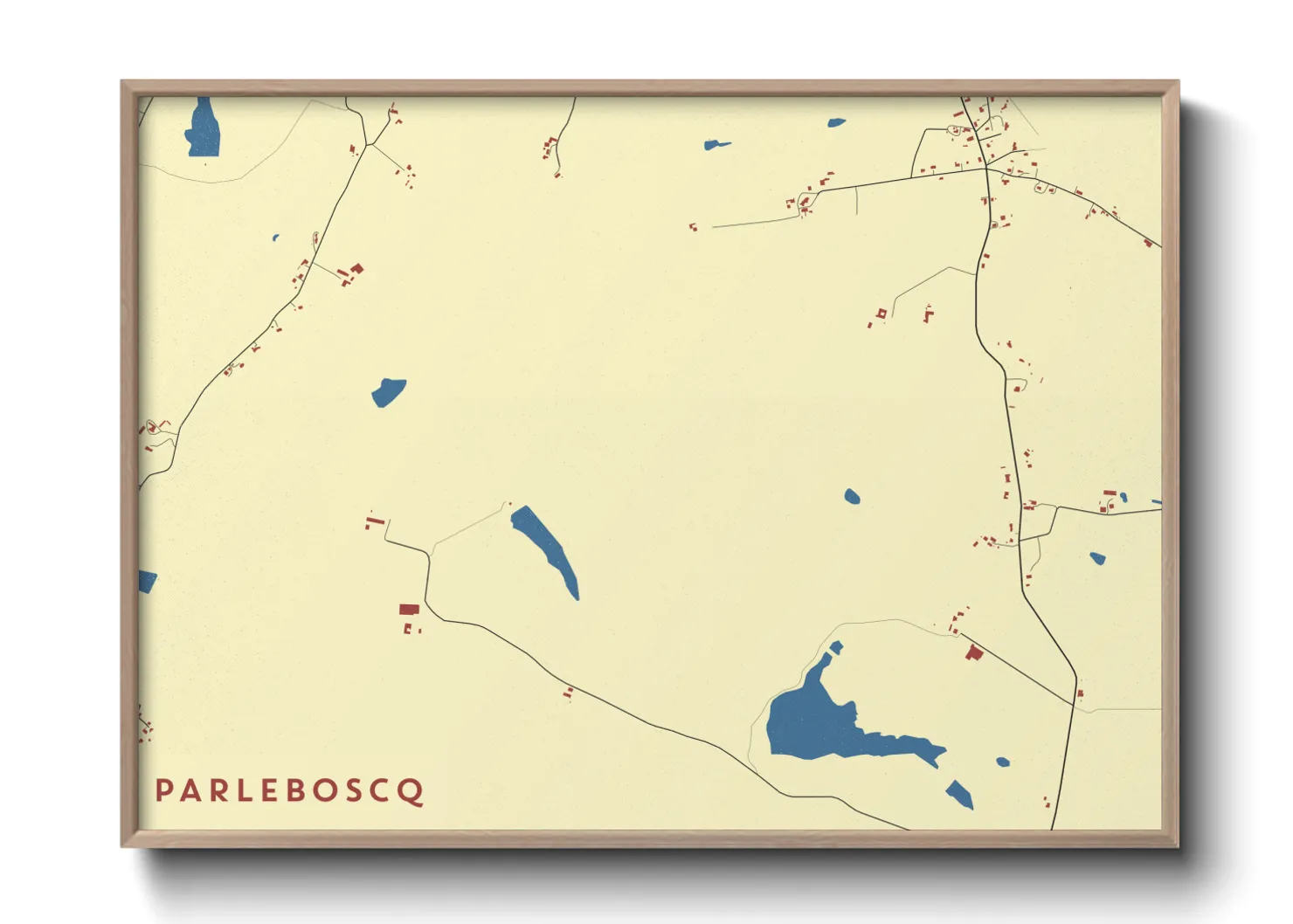 Une affiche de carte sur Parleboscq