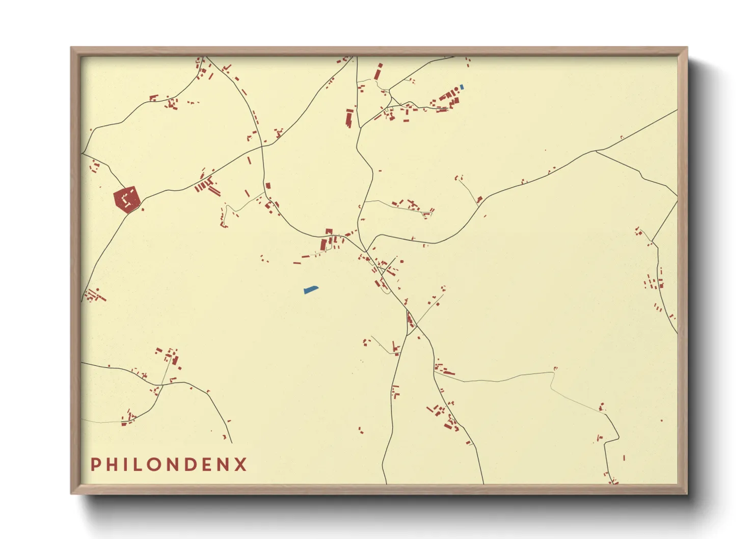 Une affiche de carte sur Philondenx