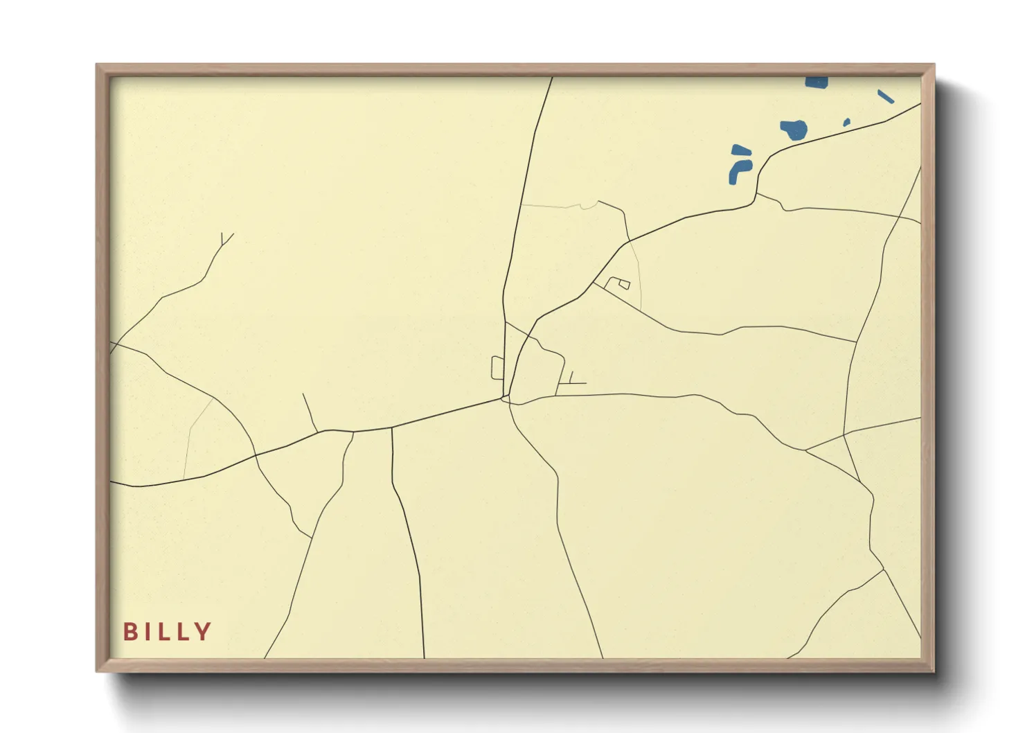 Une affiche de carte sur Billy