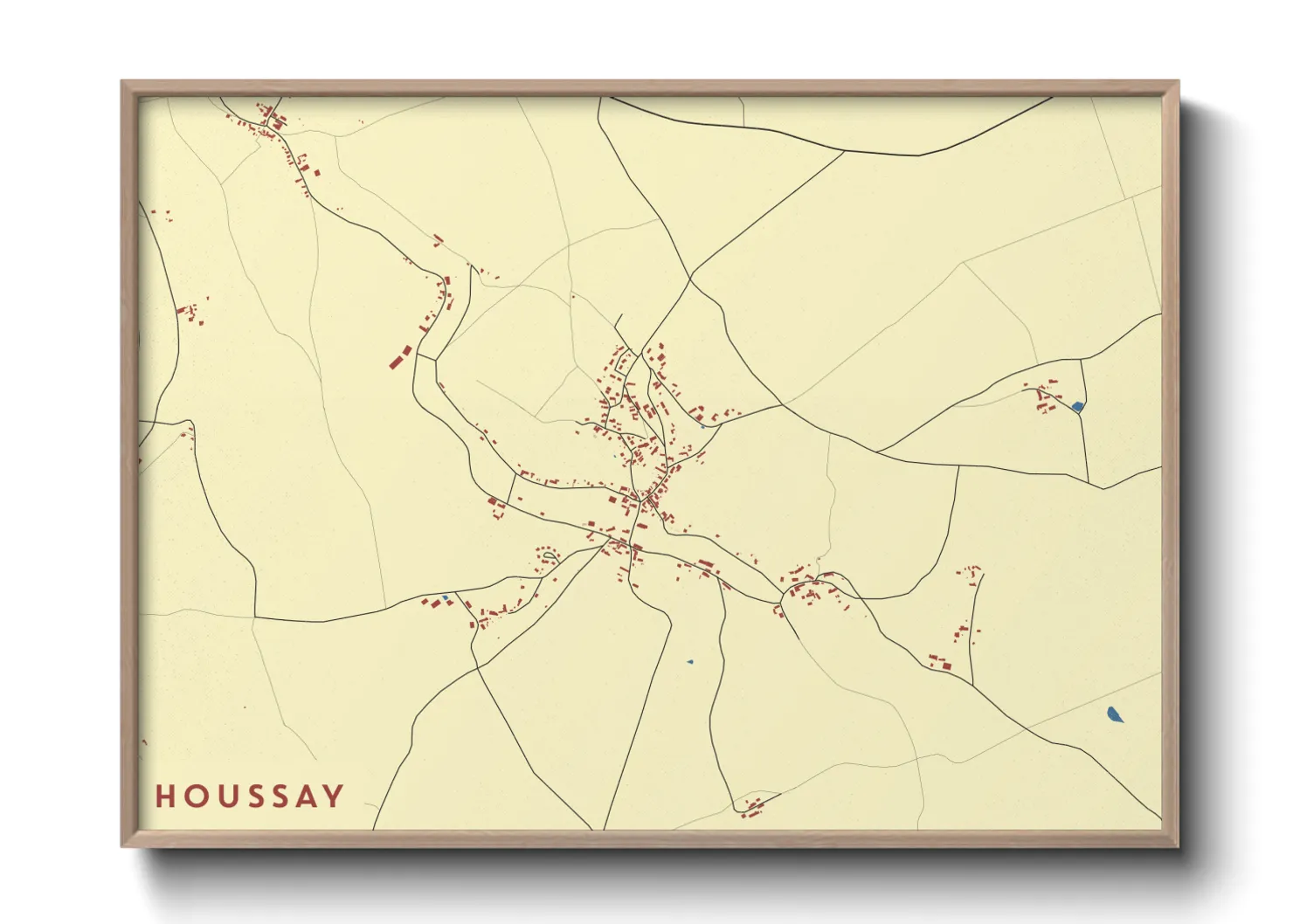 Une affiche de carte sur Houssay