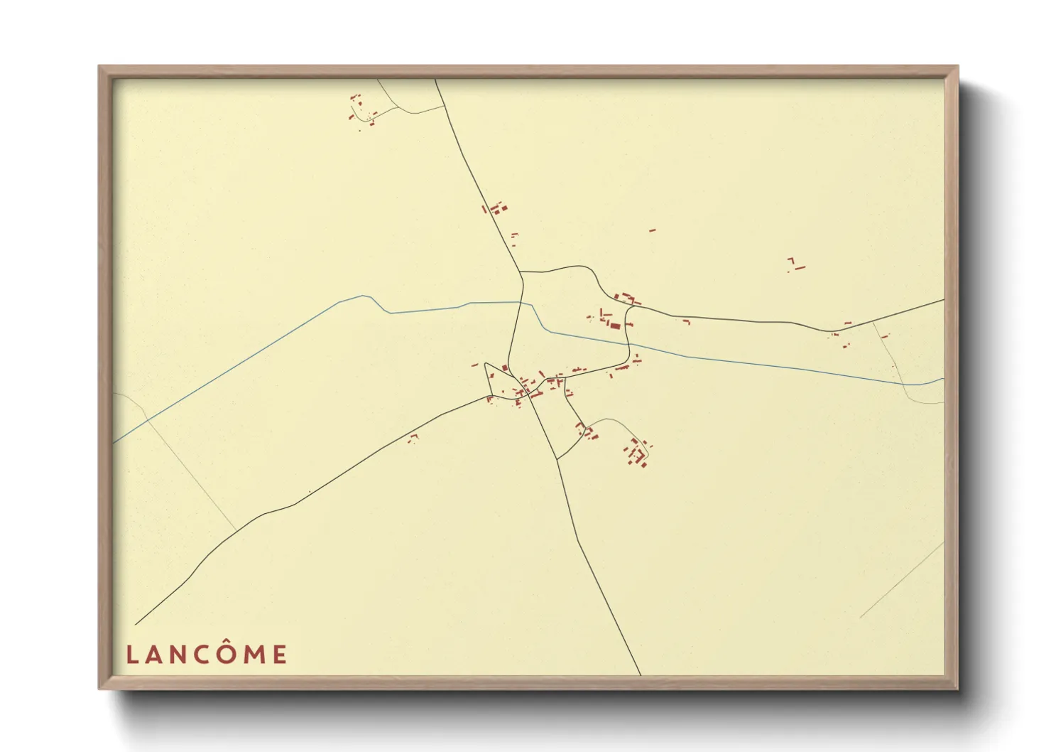 Une affiche de carte sur Lancôme