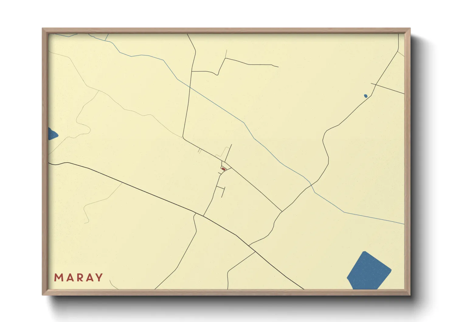 Une affiche de carte sur Maray