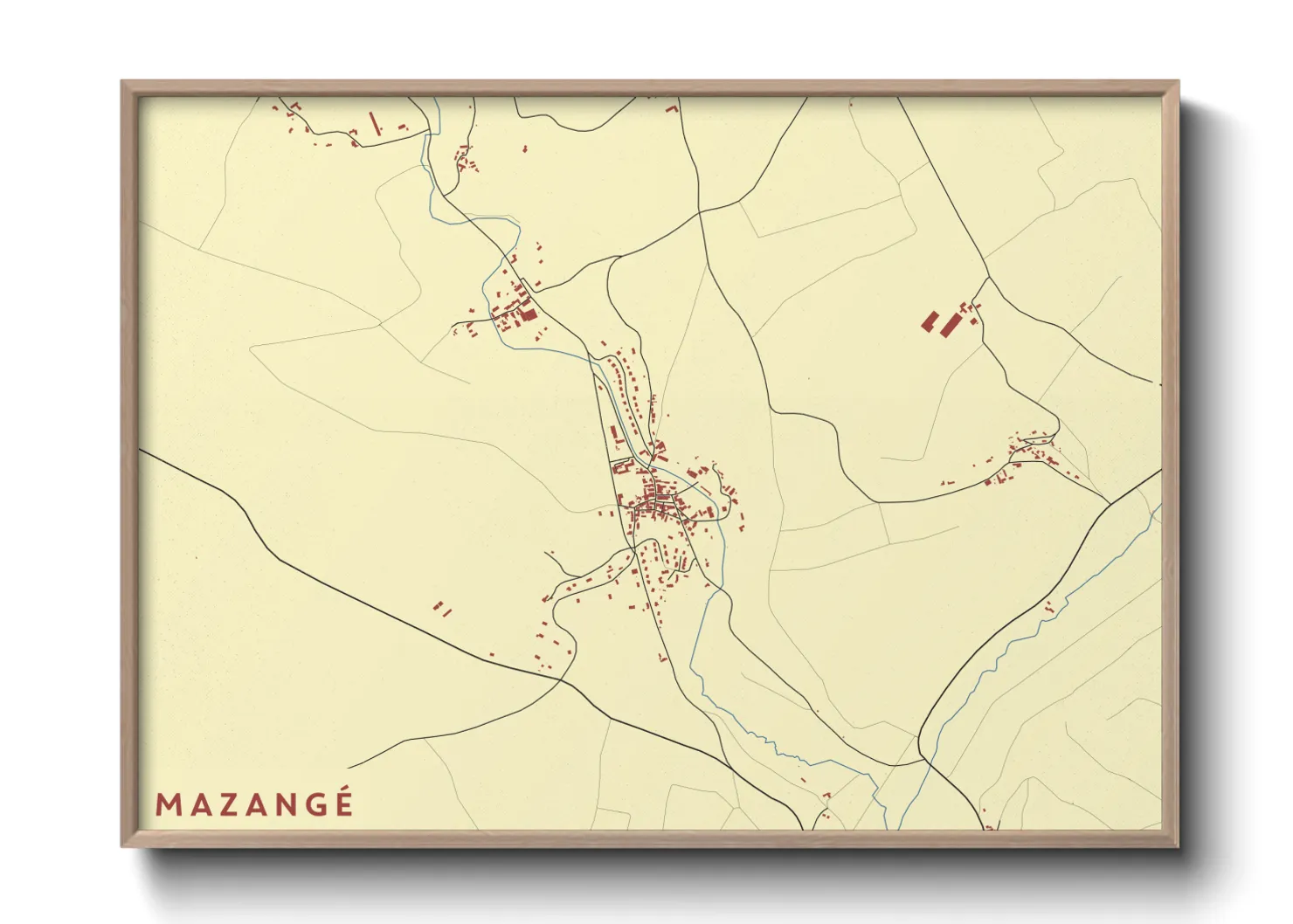 Une affiche de carte sur Mazangé