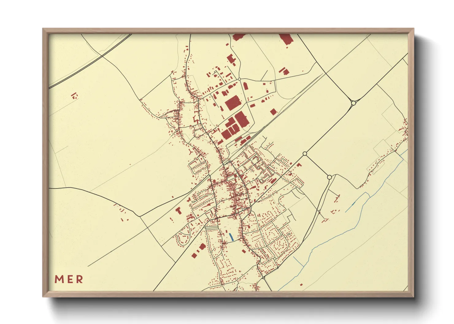 Une affiche de carte sur Mer