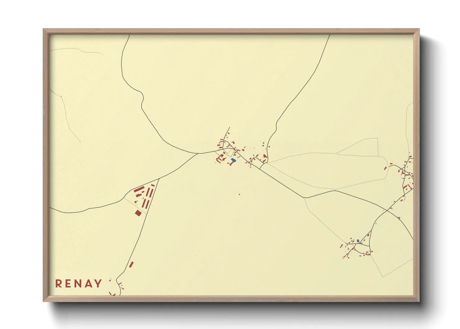 Une affiche de carte sur Renay