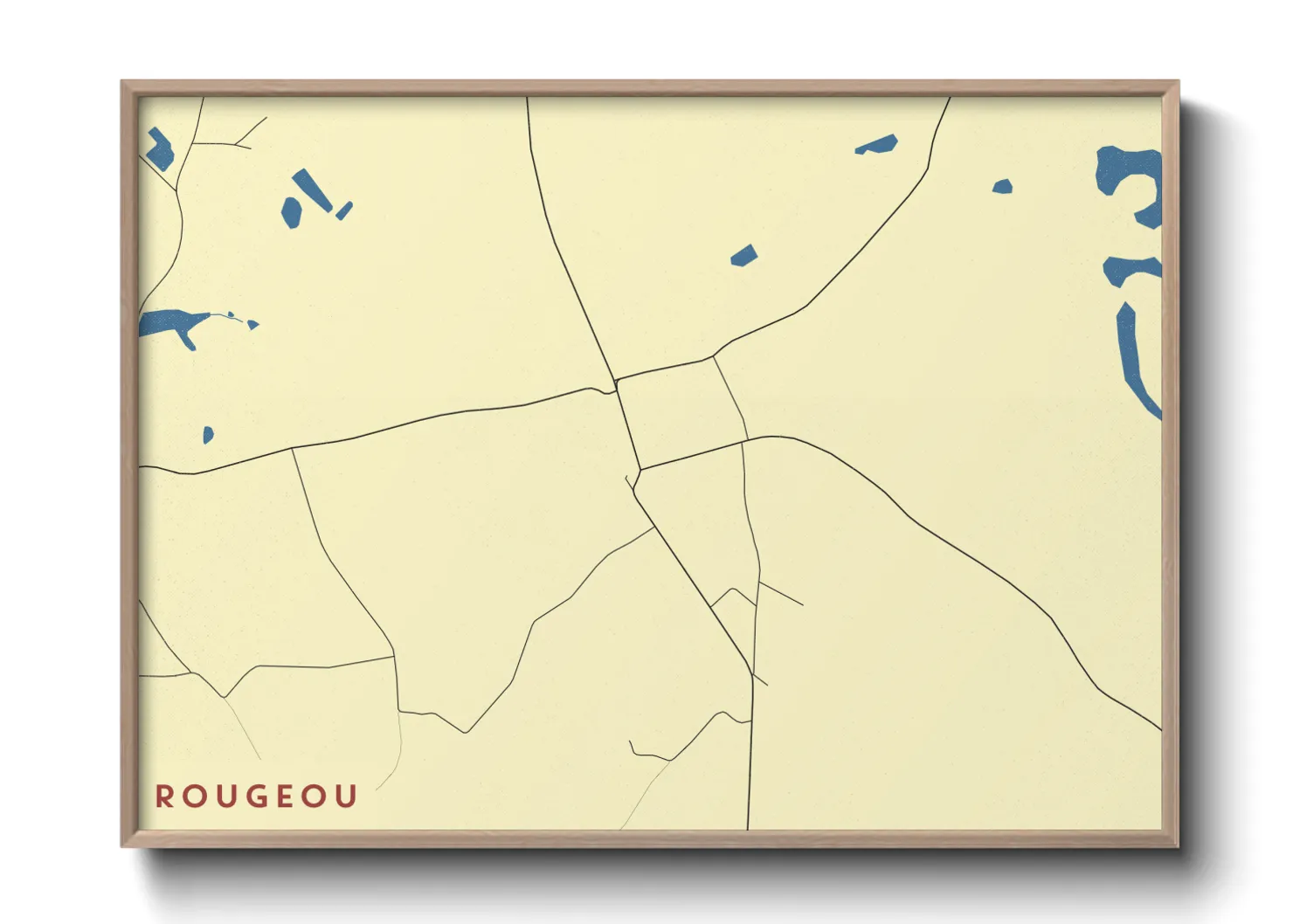 Une affiche de carte sur Rougeou