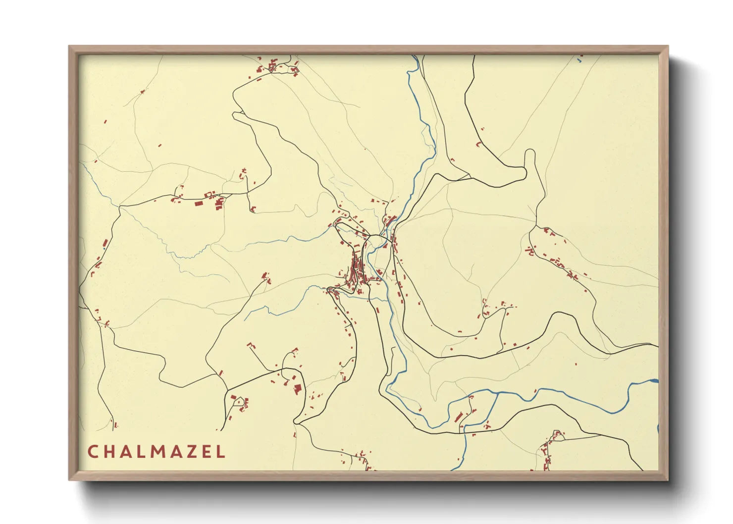 Une affiche de carte sur Chalmazel